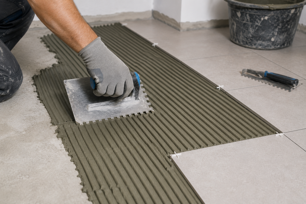 Comment appliquer la colle à carrelage correctement ?