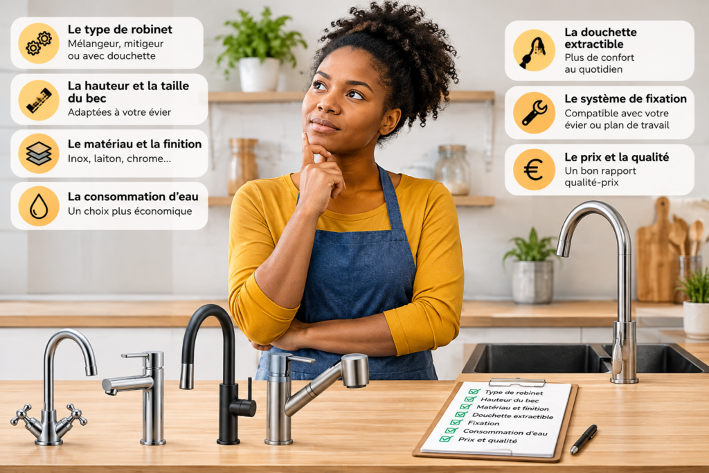 installer un robinet de cuisine soi-même
Comment choisir le bon robinet de cuisine ?