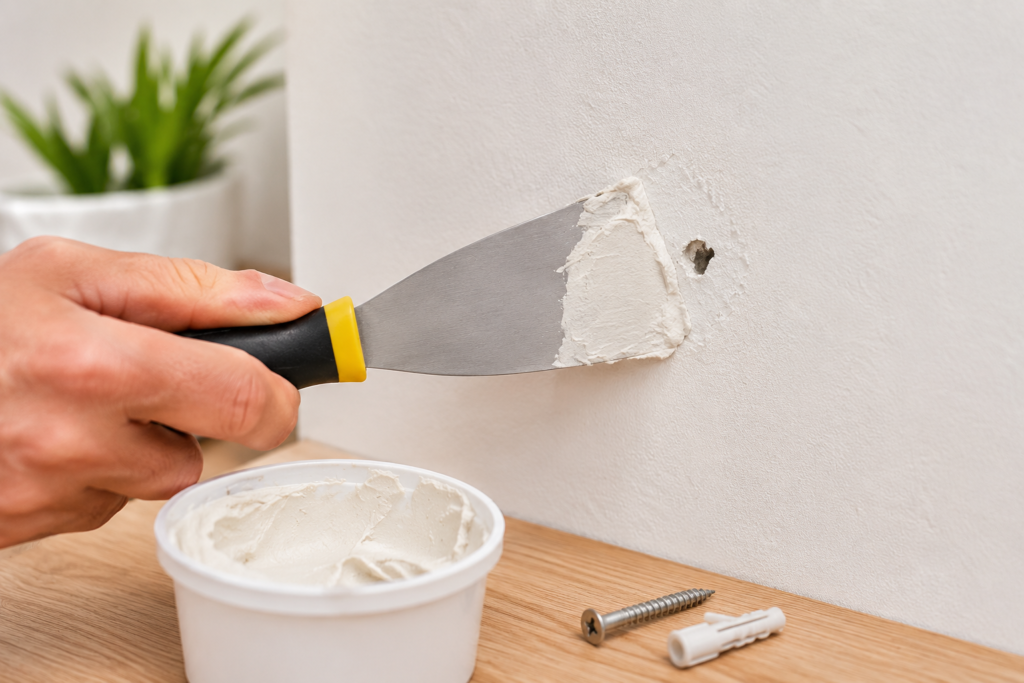 boucher un trou dans un mur