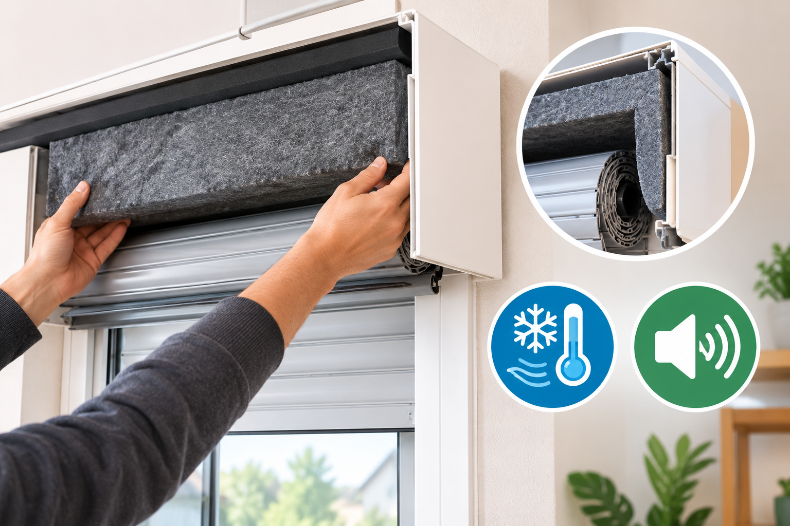 Comment isoler le coffre d'un volet roulant contre le froid et le bruit ?