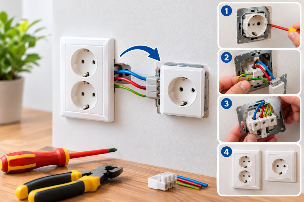 Comment repiquer une prise électrique existante : le tutoriel étape par étape